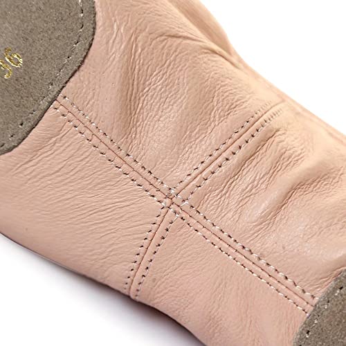s.lemon Zapatillas de Ballet Cuero Zapatos de Danza Ballet para Niñas Mujeres Rosa 40