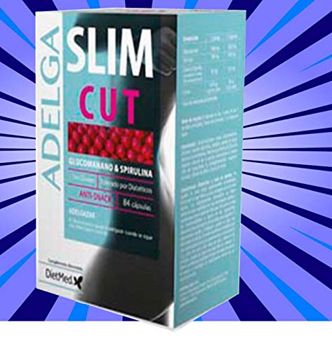 SLIMCUT DIETMED 84, Pastillas para quitar el hambre, Quemagrasas Potente Para Adelgazar, Control De Apetito, Sin Gluten, Apto para Diabéticos, Suplemento Alimenticio Para Pérdida de Peso.