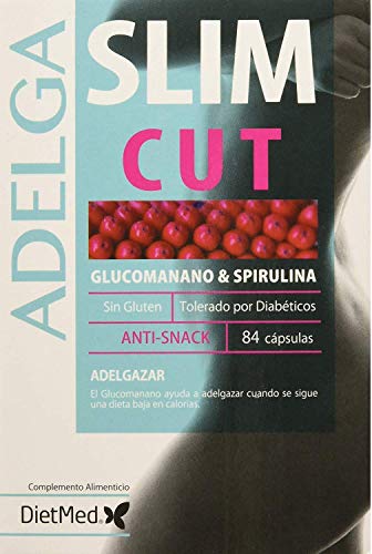 SLIMCUT DIETMED 84, Pastillas para quitar el hambre, Quemagrasas Potente Para Adelgazar, Control De Apetito, Sin Gluten, Apto para Diabéticos, Suplemento Alimenticio Para Pérdida de Peso.