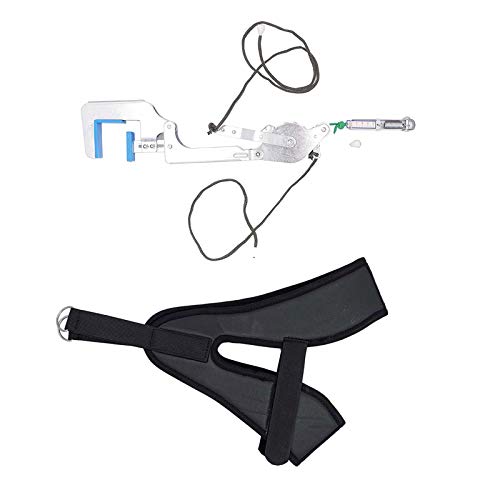 Soapow Tracción cervical del cuello de la terapia física del ensanchador del cuello sobre la puerta para el alivio de la cabeza del hombro del cuello