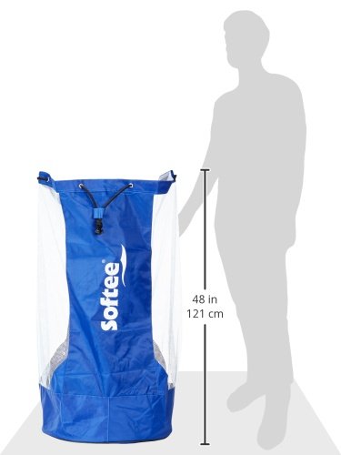 Softee Equipment 0004148 Saco Portabalones, Hombre, Blanco, S