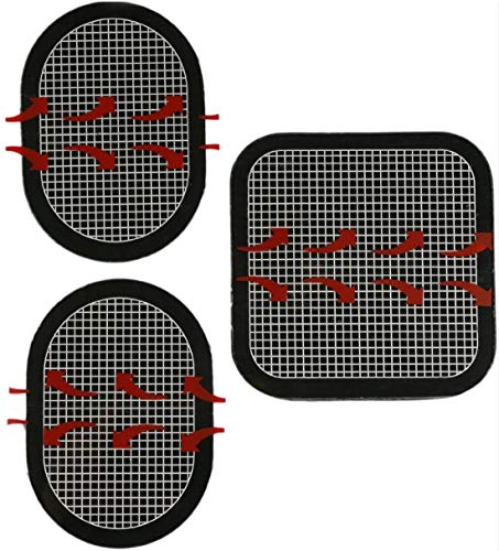 SOYOKO Almohadillas de gel de repuesto, 1 juego de almohadillas de electrodos, almohadillas adhesivas de gel de electrodos actualizados, compatibles con cinturón ABS