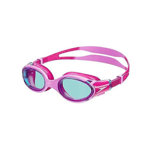 Speedo Biofuse 2.0 Gafas de natación Junior Unisex, Rosa flamenco/rosa eléctrico/azul, One Size
