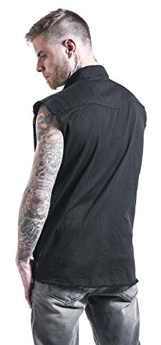 Spiral - Metal Streetwear - Chaleco Lavado a la Piedra - Negro - 3XL
