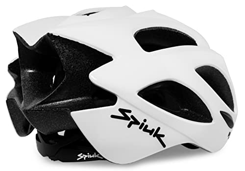 Spiuk Rhombus Casco, Unisex Adulto, Blanco, (M-L) 58-62