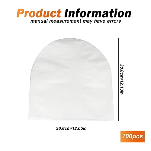 Sporgo 100 fundas para discos de vinilo: fundas interiores de 12 pulgadas, antiestáticas, forradas de vinilo, fundas transparentes para discos de CD, para guardar CDs