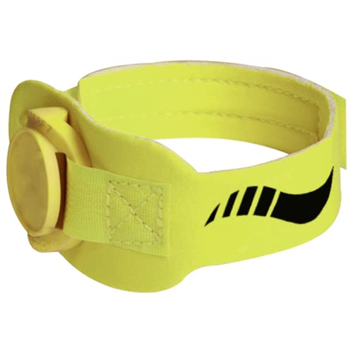 Sportlast - Portachips para el Tobillo - Ideal para el Chip de Cronometraje en Competiciones - Incluye Correa Ajustable - Hecho de Neopreno 100% - Color Amarillo