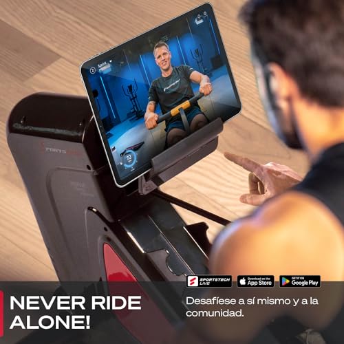 Sportstech - WRX1000 Plegable Maquina de Remo para Casa, Entrenamiento en Casa Deportes Acuáticos Maquinas de Gimnasio para Remo Fitness, con Pantalla LCD, Panel de Control, y Smart App