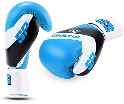 Starpro Niños Guantes de Boxeo de Cuero sintético para Entrenamiento Sparring de jóvenes en Muay Thai Kickboxing Fitness - Niños y Niñas - 4 oz 6 oz