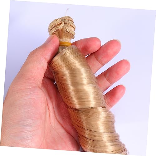 STOBOK 10 Uds Muñecas Hacer Peluca Muñeca para Hacer Bricolaje Reemplazo De Pelucas Herramienta De Restauración DIY Muñeca Peluca Pelo Rizado De Muñeca Extensiones De Cabello