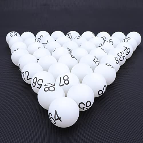 STOBOK 100 Piezas Entrenamiento De Tenis De Mesa Pelotas De Tenis De Mesa Redondas Bolas De Plastico para Bolas Cápsulas Redondas De Colores Bentilador Suministros Niño Blanco Exterior