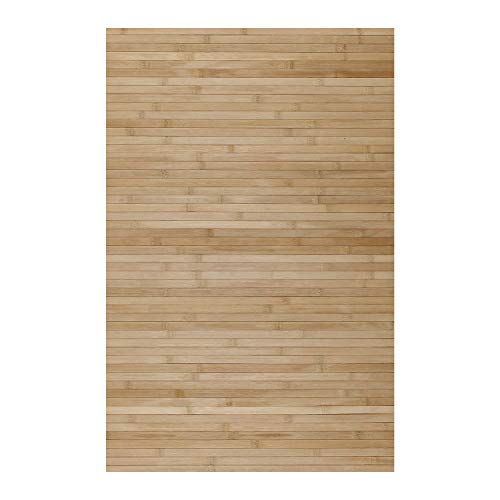 STORESDECO Alfombra de Bambú Natural, Antideslizante, Ideal para salón, baños, pasillos... ¡Disponible en Medidas Grandes! (160cm x 240cm, Marrón Claro)