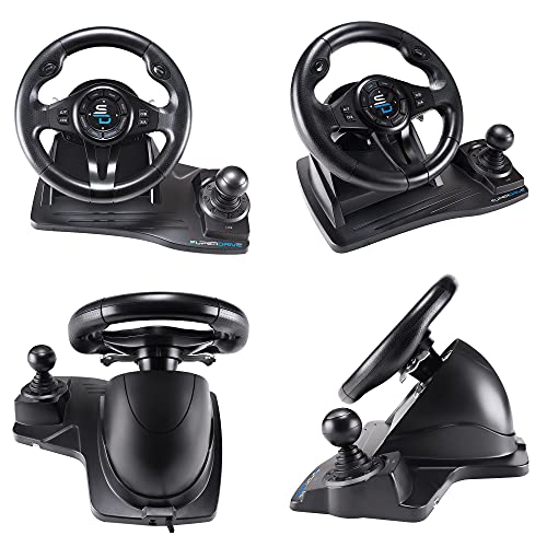 Subsonic - Superdrive, Volante De Carreras Gs550 Con Pedales, Paletas, Palanca De Cambios Y Vibración Para Xbox Serie X/S, Ps4, Xbox One, Ps3, Pc (Programable Para Todos Los Juegos), Xbox Series X