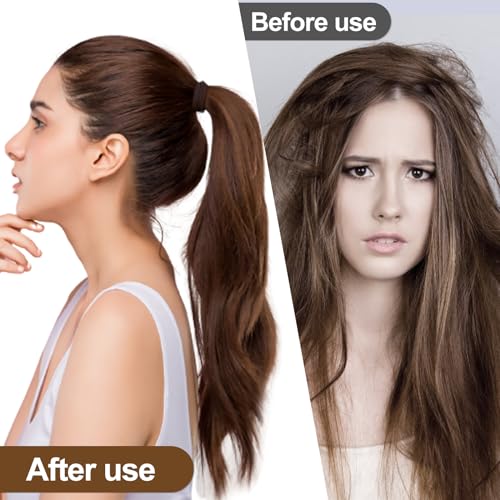 Sularpek 50 Piezas Goma de Pelo, Coleteros Pelo Algodón, Coleteros Niña, Gomas Pelo Niña, 7.5 mm Sin Metál Bandas para el Pelo Grueso y Rizado para Mujeres y Niñas