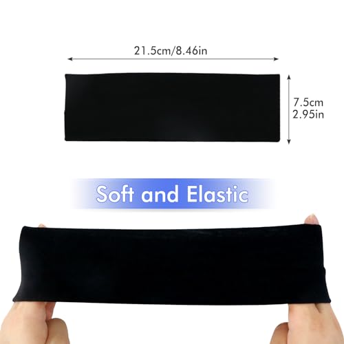 Sularpek Diadema Elástica, 6 Pcs Bandas para el Sudor, Diadema de Yoga Deportivo,Diadema Deportiva Antideslizante, Cinta Sudor Cabeza de Mujer y Hombre para Yoga, Fitness