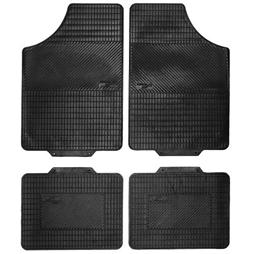 SUMEX Basic20 - Alfombra Goma Universal Daytona Basic para coche de pasajeros - Caucho - 4 Piezas Reversible