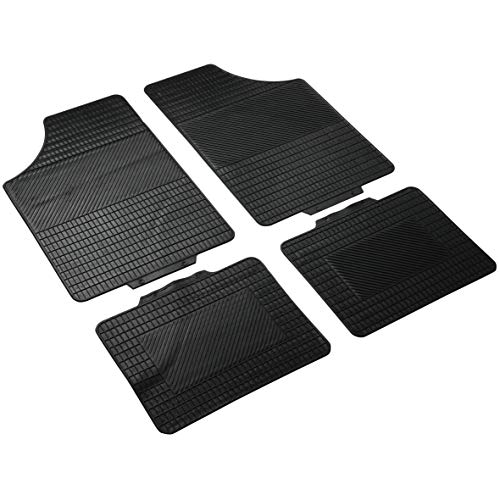 SUMEX Basic20 - Alfombra Goma Universal Daytona Basic para coche de pasajeros - Caucho - 4 Piezas Reversible