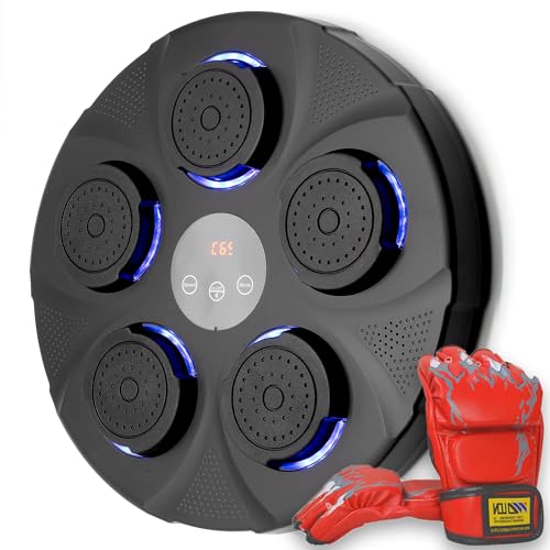 SUNFORSKY Maquina de Boxeo Musical, Boxeo Musical, Musical Boxing Machine, Maquina de Boxeo con Musica, Musical Boxin para Niños y Adultos, Incluye Guantes de Boxeo