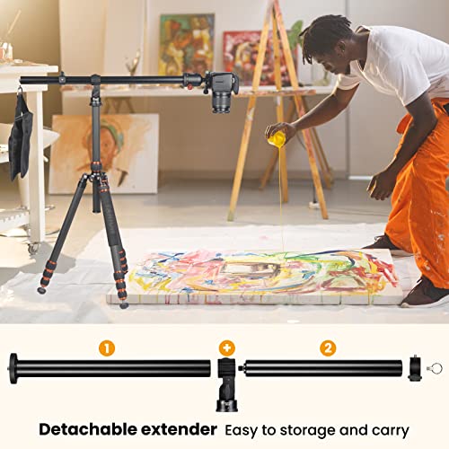 TARION Brazo de extensión para trípode Columna Central Horizontal Pluma Extensor de 12.6 "Cerradura giratoria de aleación de Aluminio giratoria de 360 ° con Bolsa de Arena de contrapeso