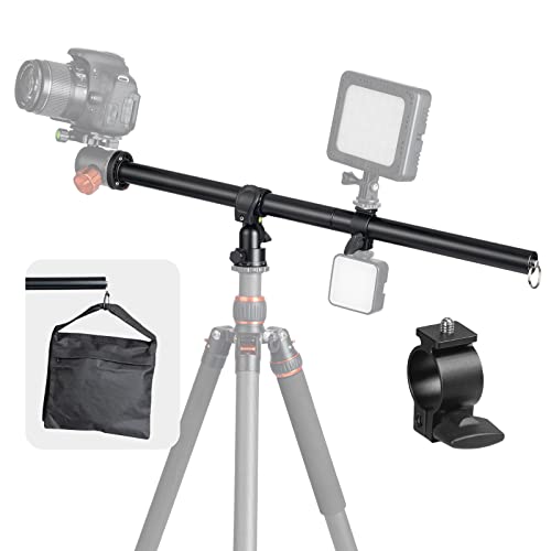 TARION Brazo de extensión para trípode Columna Central Horizontal Pluma Extensor de 12.6 "Cerradura giratoria de aleación de Aluminio giratoria de 360 ° con Bolsa de Arena de contrapeso