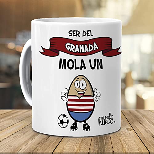 Taza Ser del Granada mola un huevo. Cerámica AAA - 350 ml.