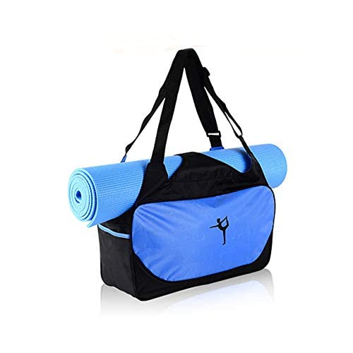 Techwills - Bolsa de Deporte para Gimnasio, para Esterilla de Yoga, Gran Capacidad, Impermeable, Bolsa de Deporte, Color Azul, tama?o Large