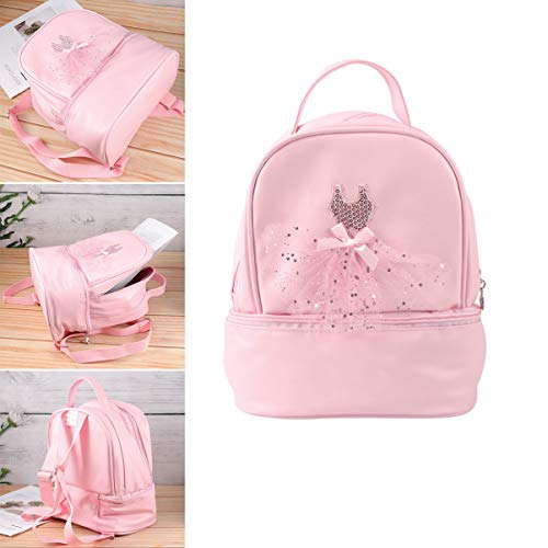 TENDYCOCO Mochila para Niños Mochila de Ballet Bolso de Baile de Bailarina Latina para Niñas