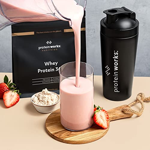 THE PROTEIN WORKS Whey Protein 360 | Batido Alto En Proteínas Para Construir Músculo| Combinación TRI-Proteica | Caramelo Salado | 600g
