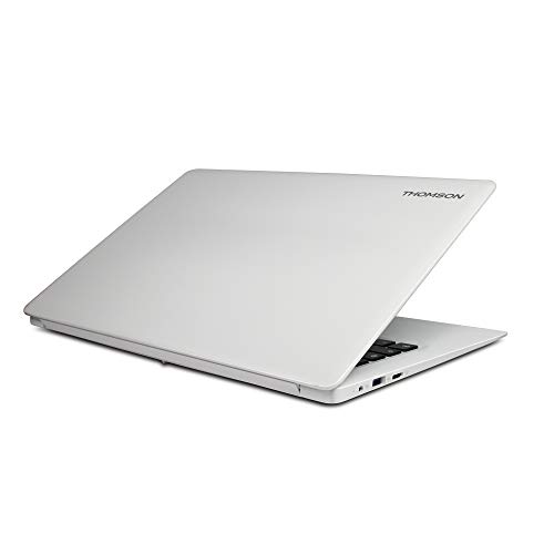 THOMSON é Ordenador portátil de 14" HD Intel Celeron N4020, 4GB RAM, 64GB SSD eMMC, Windows 10 S Español (Win 11 Update) - Teclado Español (White)