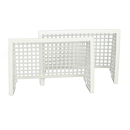 TIPP-KICK Juego de portería de plástico I Juego de 2 Piezas I Accesorios Originales Cada Juego I Repuestos I Blanco