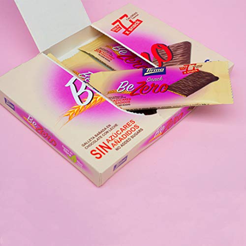 Tirma Snack BeZero | Galletas Ligeras de Chocolate con Leche | Galletas Dietéticas Bajas en Calorías para el Café | Sin Azúcares Añadidos | Aptas para Diabéticos | 105 g