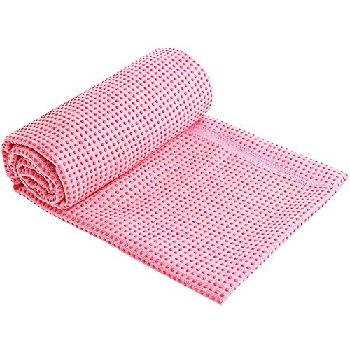 Toalla Yoga Antideslizante para Colchoneta, Toalla Yoga Hot Grande para Esterilla Yoga, Toalla de Microfibra con Bolsa de Transporte para Pilates, Bikram