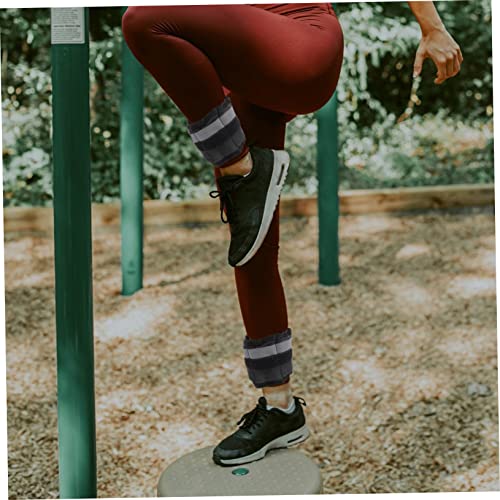 Toddmomy 1 Par De Sacos De Arena Con Mallas Ponderadas Peso En El Tobillo Pesas En Las Piernas De Ejercicio Saco De Arena Profesional Para Correr Equipos De Fitness Poliéster