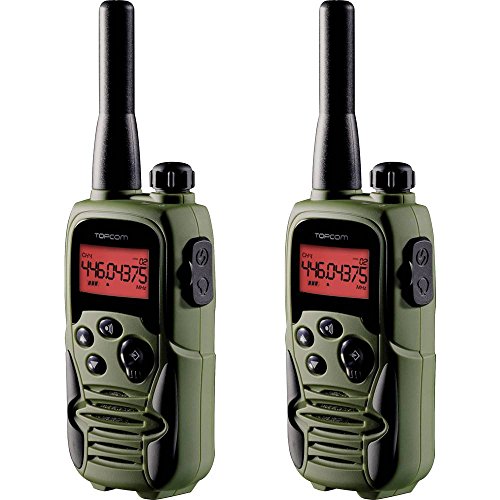 Topcom RC-6406 – Walkie-talkie, Edición Airsoft, Dos Auriculares de Seguridad Incluidos