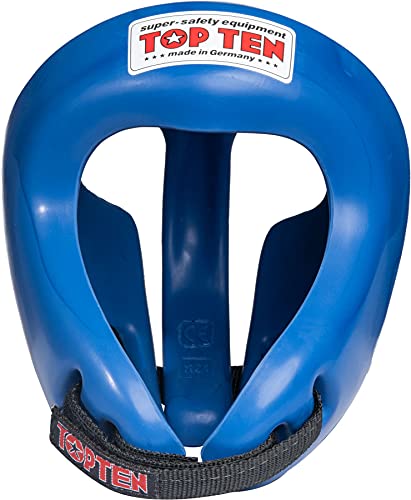 TopTen Competition Fight Casco, Unisex, Azul, M 55-59 cm
