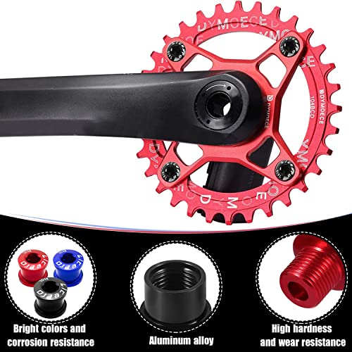 Tornillos Plato Bicicleta Pernos de Plato 7075 Aleación Aluminio Doble Tornillos de Plato MTB Tornillo de Platos para Bicicletas para Bicicleta de Carretera Bicicleta de Montaña BMX MTB Fixie Negro