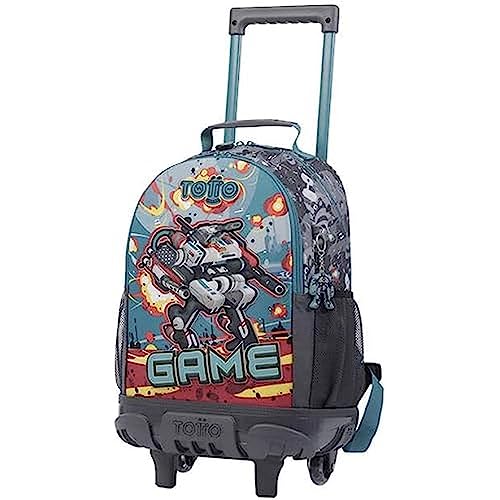 TOTTO Mochila Escolar con Ruedas Mediana - Infinity TAMAÑO PEQUEÑO
