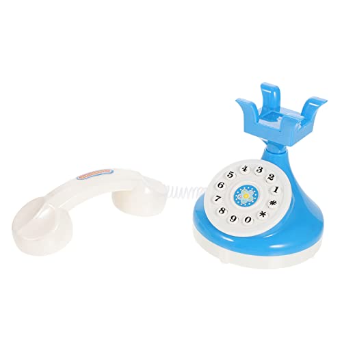 TOYANDONA 1 Pc Telefono Simulado Juguetes para Niños Teléfono para Niños Reales Juguete De Juego De rol Telefono De Juguete Charla Modelo De Telefono Antiguo Olla Arrocera El Plastico Rotar