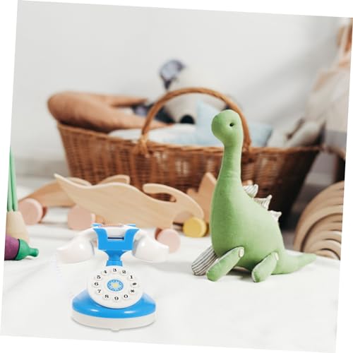 TOYANDONA 1 Pc Telefono Simulado Juguetes para Niños Teléfono para Niños Reales Juguete De Juego De rol Telefono De Juguete Charla Modelo De Telefono Antiguo Olla Arrocera El Plastico Rotar