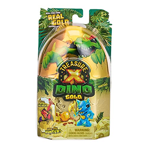 Treasure X Dino Gold - Cazadores de Dino - UnBox con la experiencia clásica - ¿Encontrarás un tesoro sumergido en oro real?