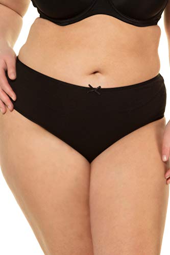 Ulla Popken Slip, 5er Pack Basic, Braguita para Mujer, Negro (Schwarz 10), 50-52