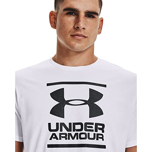 Under Armour Ua Gl Foundation Short Sleeve Tee, Camiseta Hombre, Blanco (white Black), L