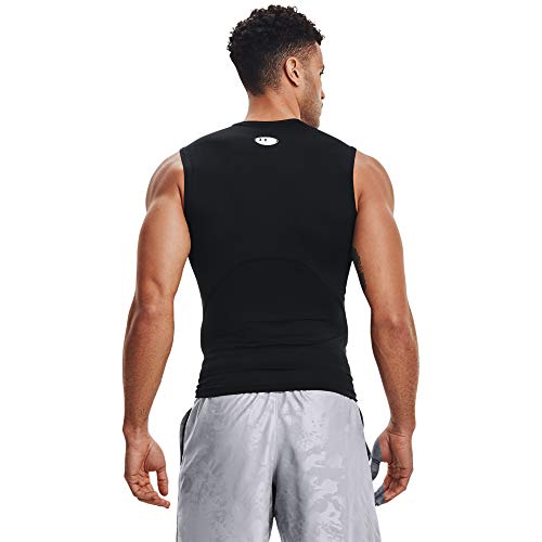 Under Armour Ua Hg Comp Sl, Camiseta Para Hombre, Negro (black White), S