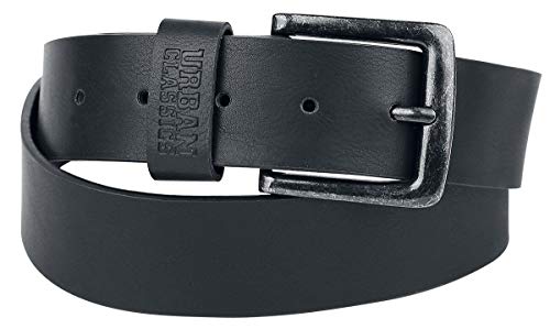 Urban Classics De Imitación Cuero, Cinturón Unisex Adulto, Negro (Black), M