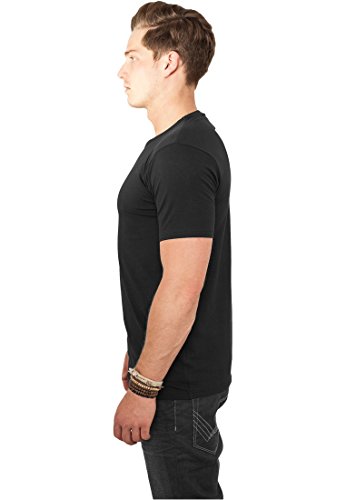 Urban Classics Fitted Stretch tee Camiseta, Negro (Black 7), S para Hombre