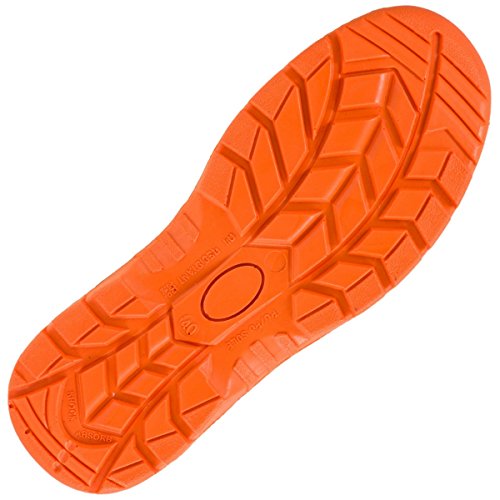 Urgent 210 S1 - Zapatos de trabajo, negro, naranja, 45 EU