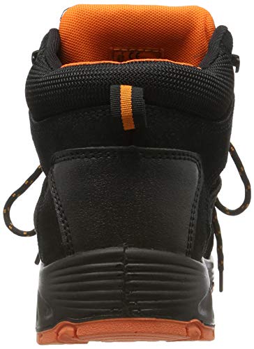 Urgent Zapatos de trabajo Zapatos de seguridad, negocios, industria, construcción, producción e industrial, botas de trabajo 103 SB, Negro y naranja., 37 EU