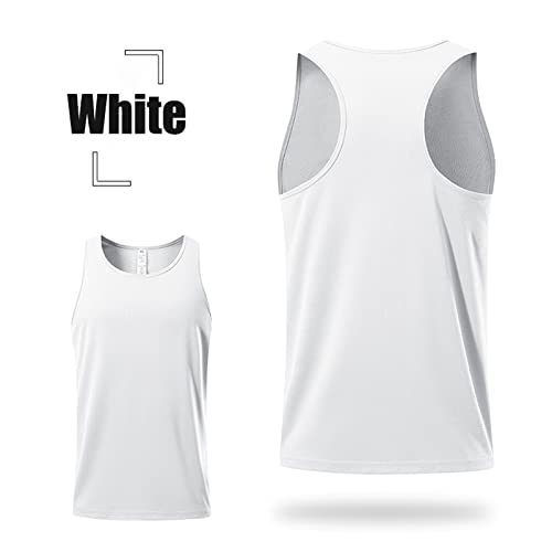 USUN Gimnasio Músculo Tank Top Sin Mangas Culturismo Suelto Ligero y Transpirable Absorción de Sudor Finas Correas Camiseta de Tirantes para Hombre Deportivo Camiseta Top de Deporte para Hombre