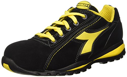 Utility Diadora GLOVE LOW S1P HRO SRA, zapatos de trabajo Unisex Adulto, NEGRO, 43 EU