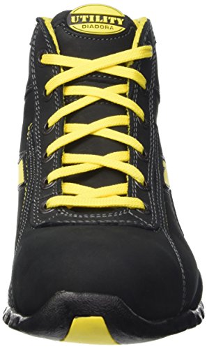 Utility Diadora GLOVE MID S3 HRO SRA, zapatos de trabajo Unisex Adulto, NEGRO, 41 EU